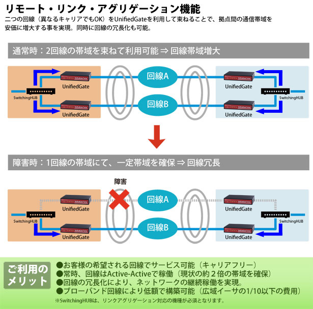 リモート・リンク・アグリゲーション機能